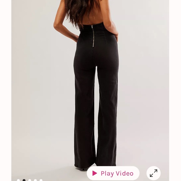 Free people Sweet thing Denim Jumpsuit - Picture 2 of 4